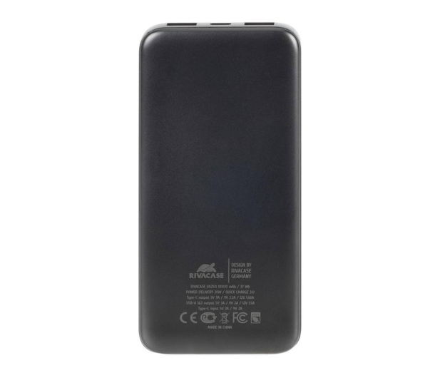 RIVACASE Powerbank VA2511 10000 mAh 20W czarny - 1503829 - zdjęcie 2